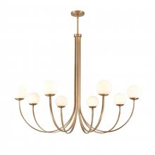 ELK Home 89679/8 - Caroline 54&#39;&#39; Wide 8-Light Chandelier - Brushed Gold