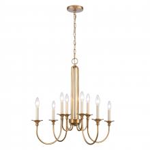 ELK Home 89726/8 - Cecil 28&#39;&#39; Wide 8-Light Chandelier - Natural Brass