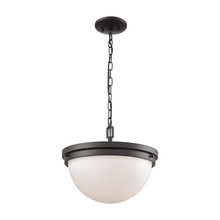 ELK Home CN120281 - Thomas - Beckett 14&#39;&#39; Wide 3-Light Semi Flush Mount - Oil Rubbed Bronze