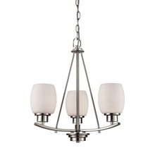 ELK Home CN170322 - Thomas - Casual Mission 17&#39;&#39; Wide 3-Light Chandelier - Brushed Nickel