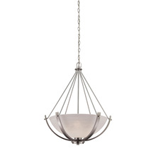 ELK Home CN170342 - Thomas - Casual Mission 21&#39;&#39; Wide 3-Light Chandelier - Brushed Nickel