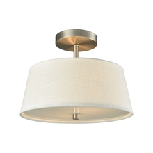 ELK Home CN600362 - Thomas - Morgan 15&#39;&#39; Wide 2-Light Semi Flush Mount - Brushed Nickel