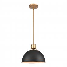 ELK Home EC89715/1 - Zayne 12&#39;&#39; Wide 1-Light Pendant - Matte Black