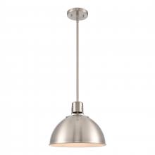 ELK Home EC89735/1 - Zayne 12&#39;&#39; Wide 1-Light Pendant - Brushed Nickel