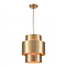 ELK Home H0019-11109 - Reese 12&#39;&#39; Wide 1-Light Pendant - Aged Brass