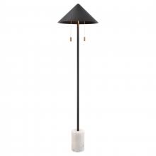 ELK Home H0019-11111-LED - Jordana 58&#39;&#39; High 2-Light Floor Lamp - Matte Black - Includes LED Bulb