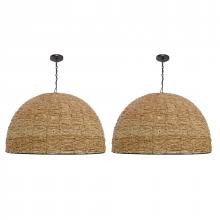 ELK Home H0808-11137/S2 - Martin 40&#39;&#39; Wide 3-Light Pendant - Set of 2 Natural