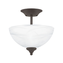 ELK Home SL861463 - Thomas - Tahoe 11.75&#39;&#39; Wide 2-Light Semi Flush Mount - Brown