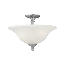 ELK Home SL869678 - Thomas - Riva 16&#39;&#39; Wide 3-Light Semi Flush Mount - Brushed Nickel