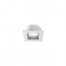 Signify Luminaires L4SDD - 4 Inch Square Clear Diffuse White Flange Trim for LyteCaster LED Series Downlights