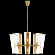 Aura Electrical Supply Inc. Items ARN 5310HAB-CG - Visual Comfort - Alpine Medium Chandelier in Hand-Rubbed Antique Brass with Clear Glass